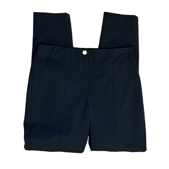 Theory Clean Cigarette Women's 6 Ponte Stretch Pant Slim Leg Black Zip Closure - Picture 1 of 11